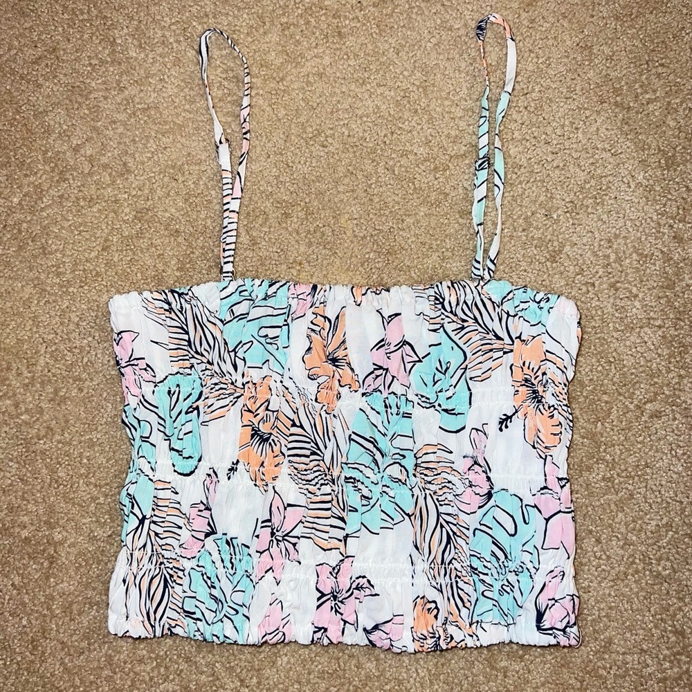 Ocean Drive Floral Print Top